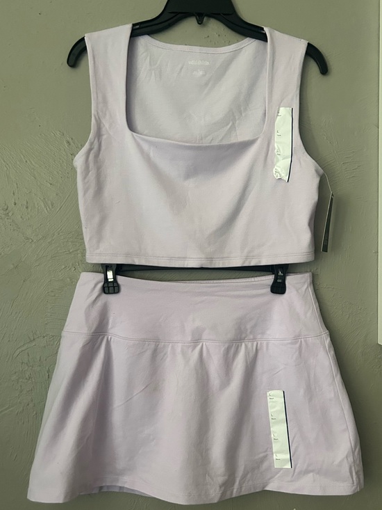 wild fable Dresses & Skirts - wild fable Lavender Square-Neck Crop Top & Skort Set